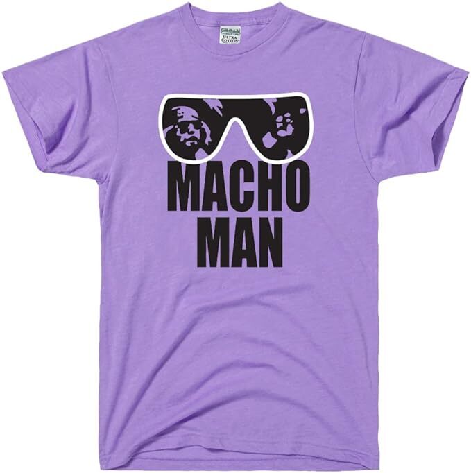 Macho Man WWE VINTAGE style Randy Savage Purple T-shirt Tee gallery