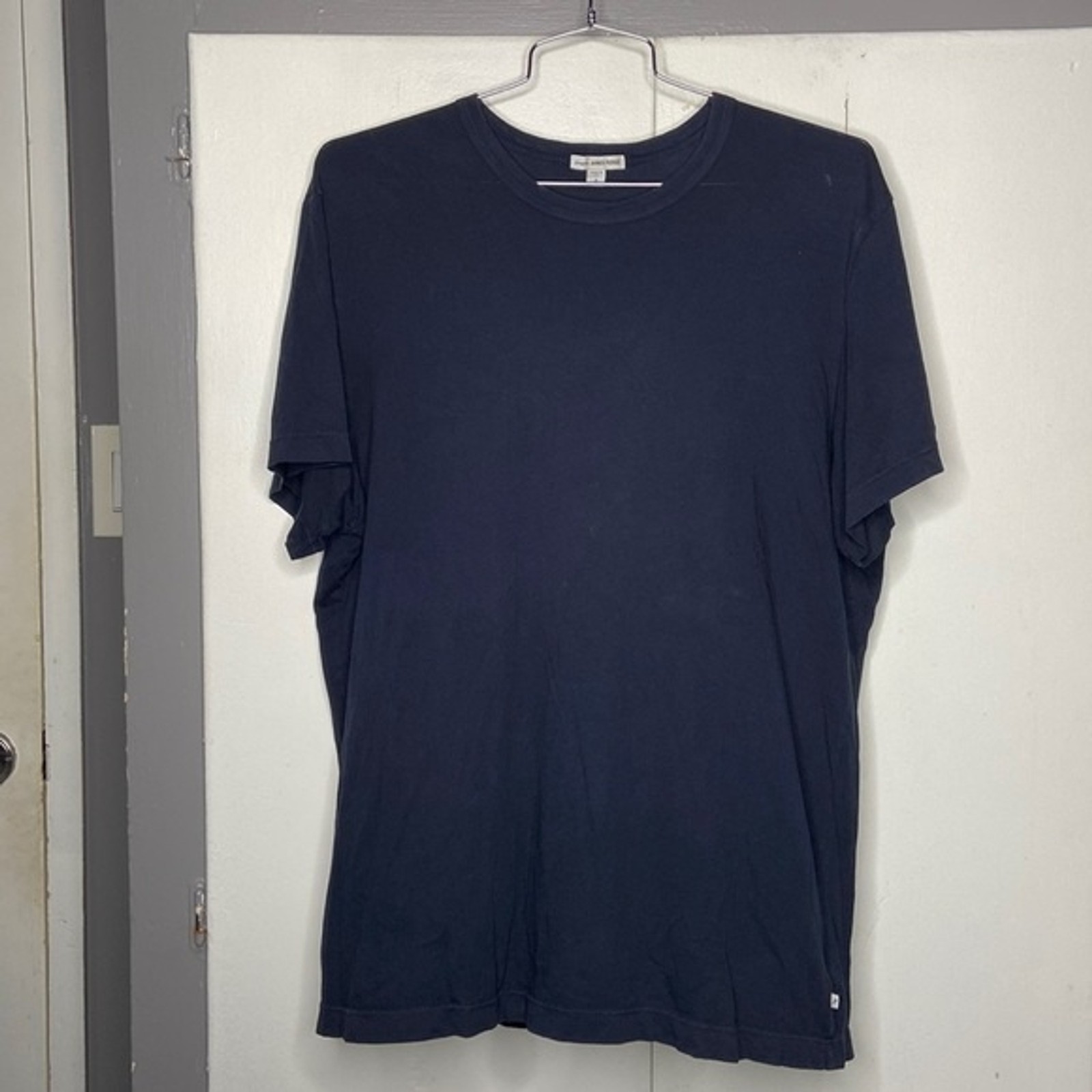 Standard James Perse Men’s Dark Navy Cotton T-Shirt Made in USA Size XL (4)