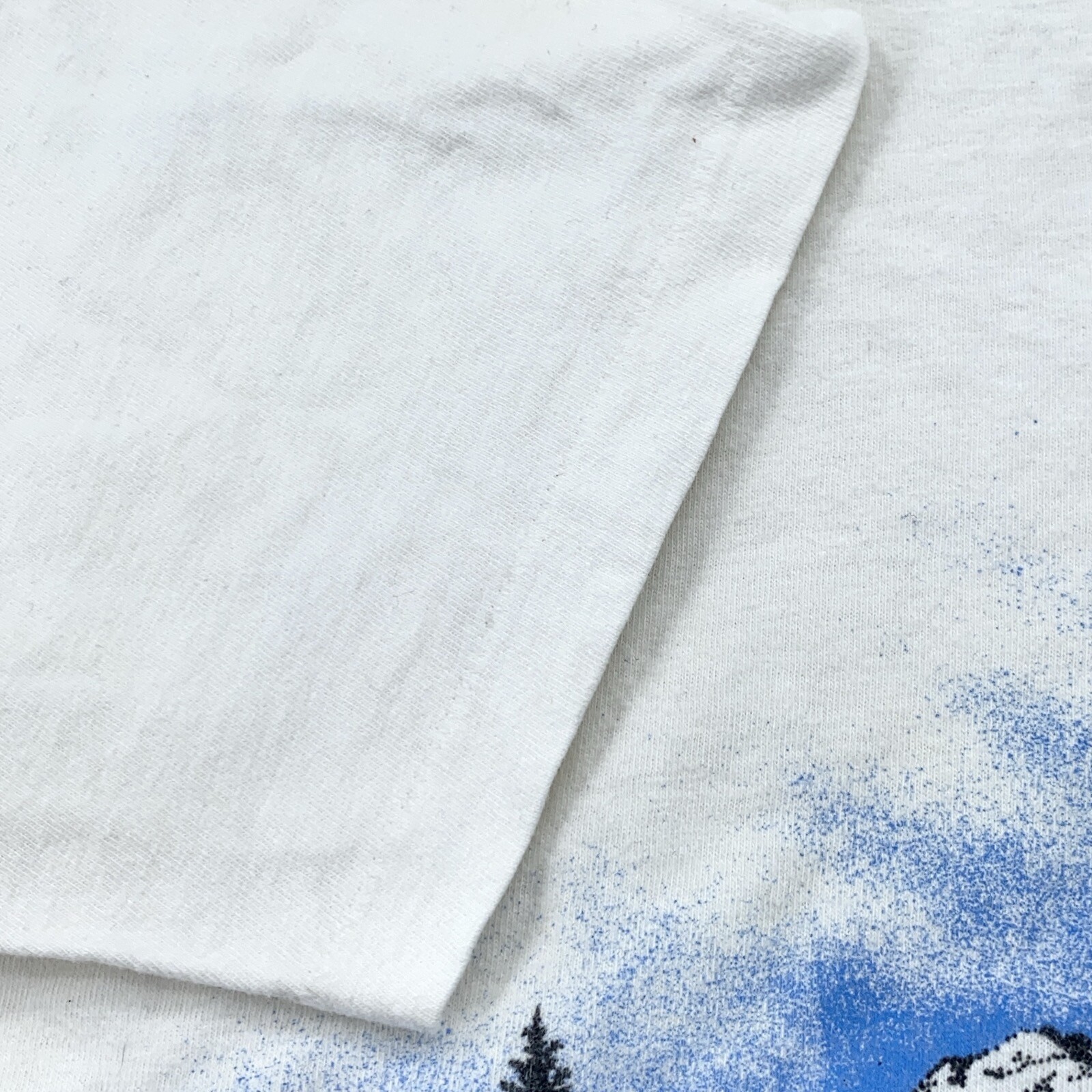 vintage 90s LAKE PLACID DEER MOUNTAIN DOUBLE-SIDED T-Shirt MEDIUM/LARGE new york gallery