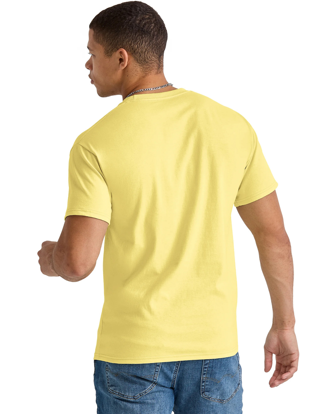 Hanes Men's T-Shirt Essentials Short Sleeve Tee 100% Cotton Crewneck Midweight gallery