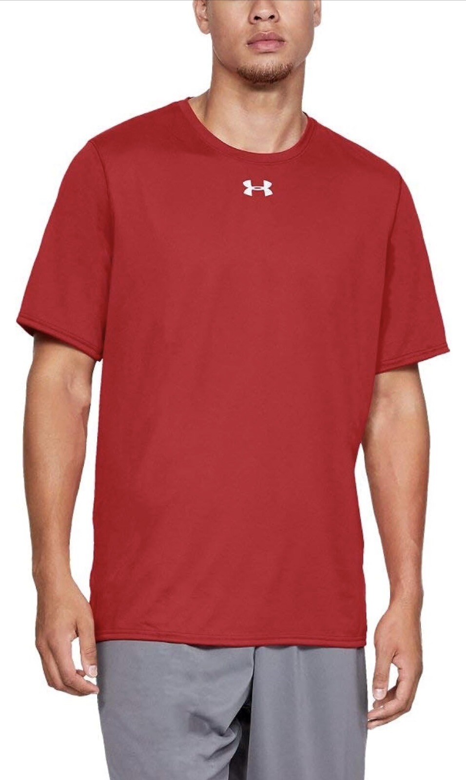 Under Armour Men’s Locker 2.0 Shirt Red | Silver XL