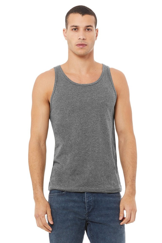 3 Pieces – BELLA + CANVAS 3480 Jersey Tank – Deep Heather