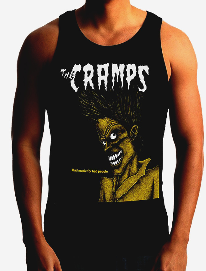 THE CRAMPS Heavy Metal Band Black Tank Top