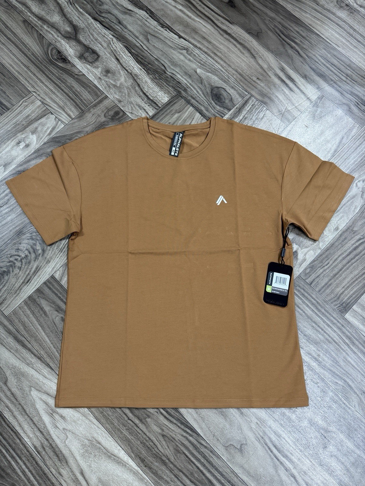 Alphalete Men’s Emblem Drop Shoulder Tee - Rust , Size Medium gallery