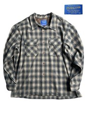 PENDLETON 90s 00s Ombre Check Open Collar Board Shirt Pendleton Vintage Open C