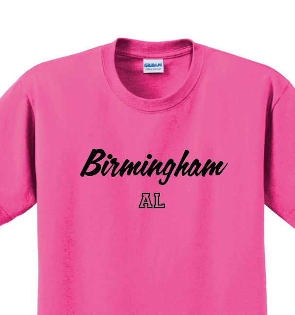 Birmingham, Alabama State T-Shirt Short Sleeve Graphic Tee Unisex apparel gallery