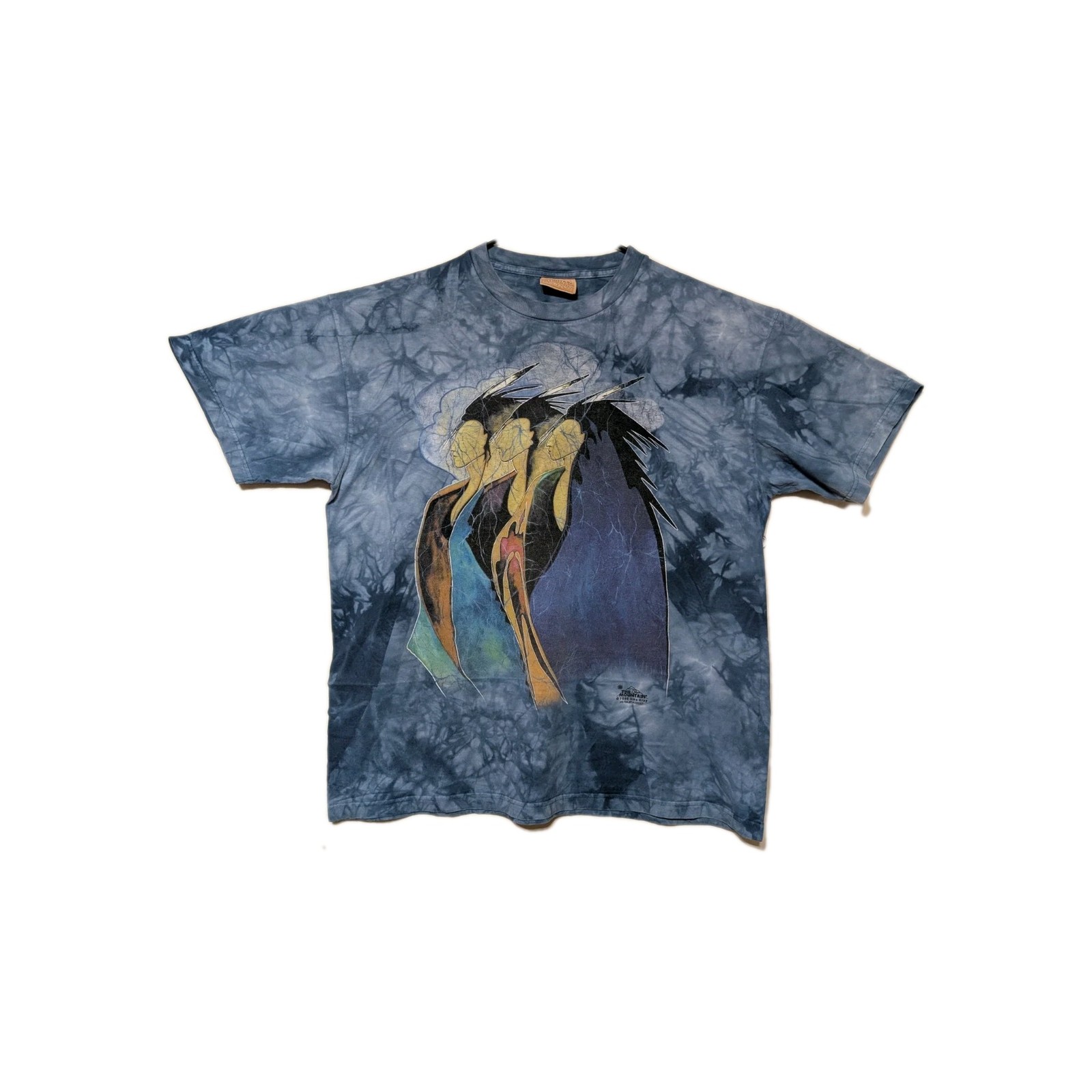 The Mountain Mens T-shirt Vintage 1998 Blue "Meeting Of The Clan" 2XL #6519 gallery