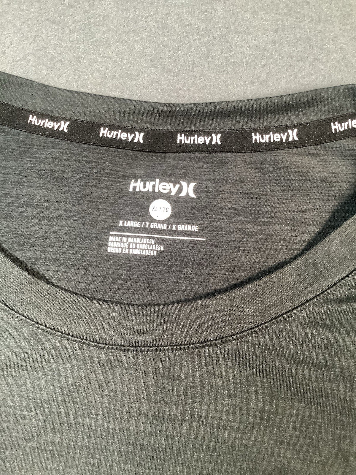 Hurley T Shirt Mens Xl Dark Gray New Without Tags Polyester Spandex gallery