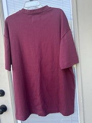Reserved Supply RED BUD Men’s Oversized Knit Crew Neck T-Shirt SIZE L