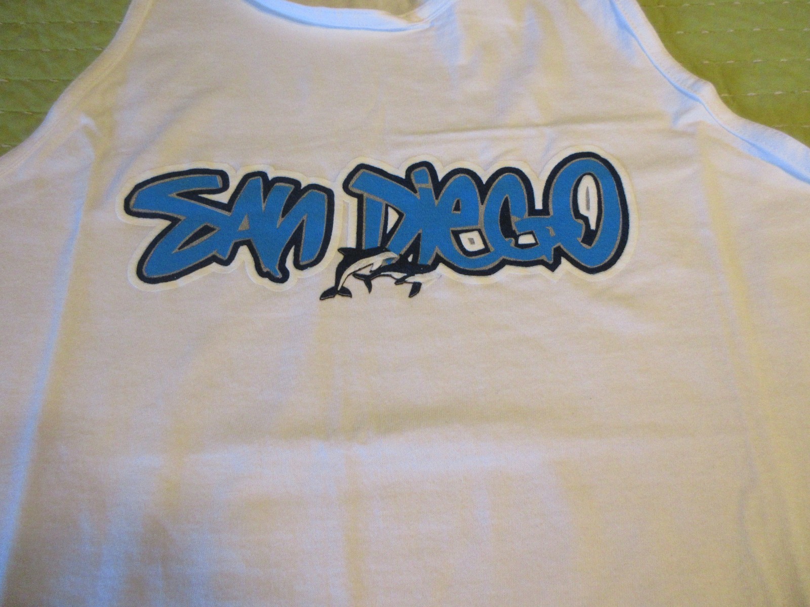 New Vintage Alstyle Apparel Activewear Tank Top Mens Large San Diego Graphic gallery