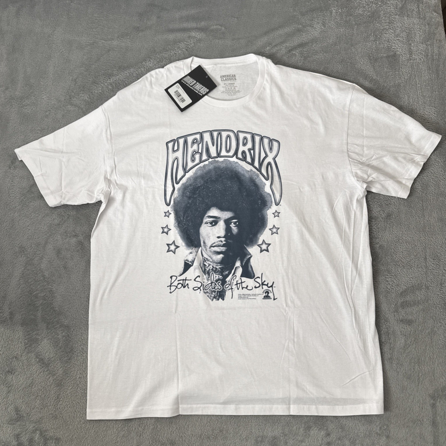 Jimi Hendrix Authentic T-Shirt Mens XXL BOTH SIDES OF THE SKY New with Tags