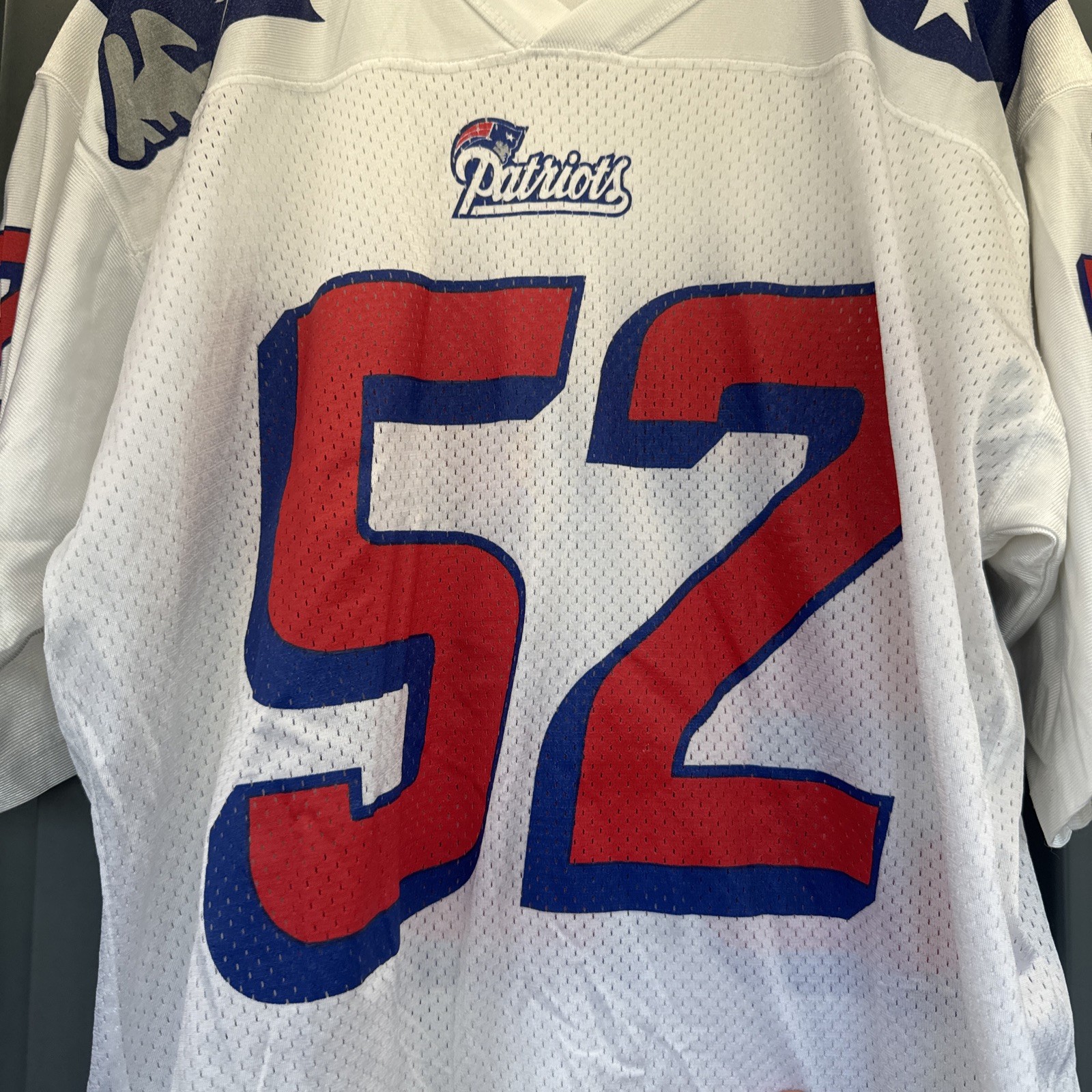 Starter Pro Line Ted Johnson NEW ENGLAND PATRIOTS Authentic NFL Jersey Side 46 M gallery