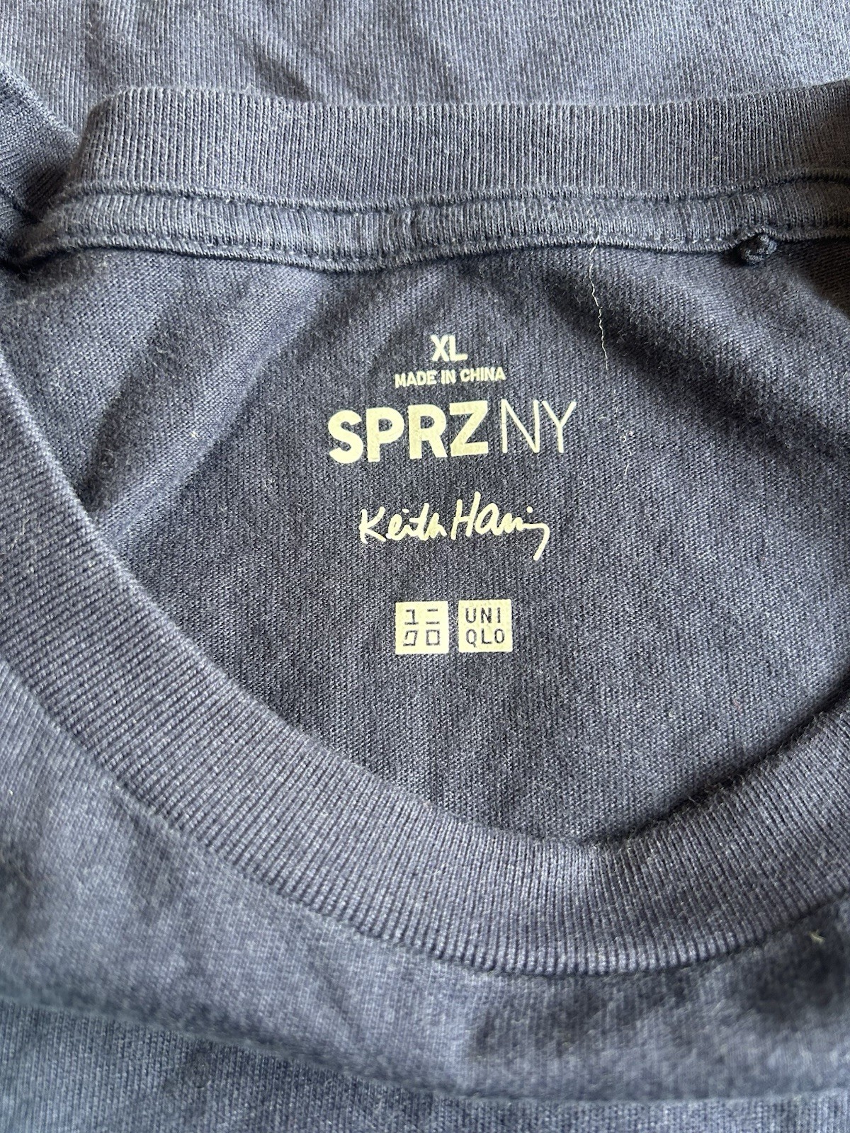 Keith Haring Uniqlo SPRZ NY T-Shirt Mens XL Navy Blue Graphic Art Pop Streetwear gallery