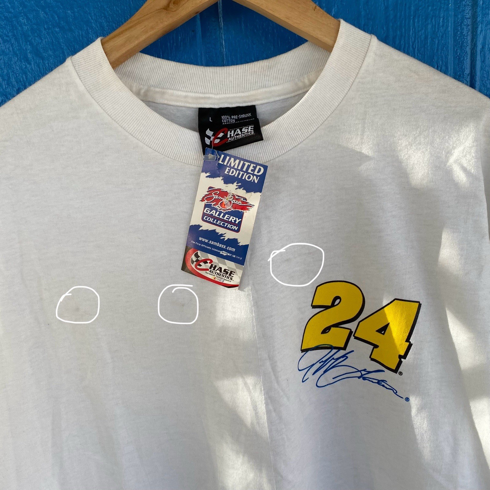 Vintage Nascar Jeff Gordon 2001 T-Shirt Size L NWOT NOS #24 Y2K Read gallery