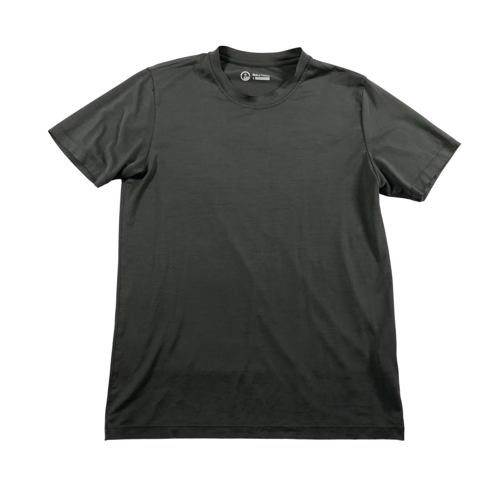 Swan Merino Wool Blend T-Shirt Mens Small Gray Short Sleeve Base Layer Hiking