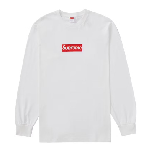 BRAND NEW Supreme Box Logo L/S Tee FW20T15 Size M White SEALED