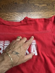 Early 80s Nebraska cornhuskers Single Stitch Tee (large) Bruce Springsteen