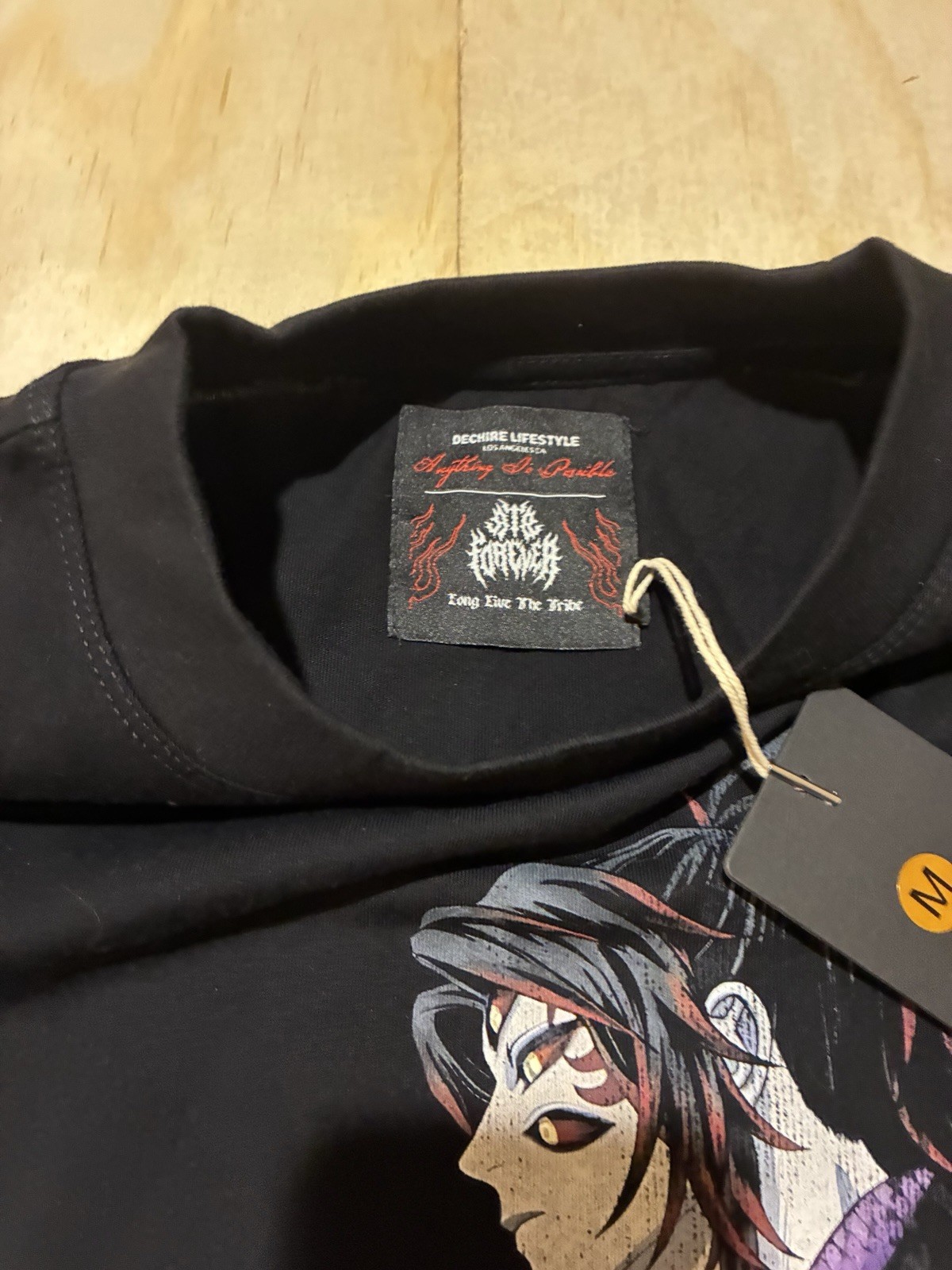 Dechire Demon Slayer Kokushibo Graphic Tee - Oversized Size M gallery