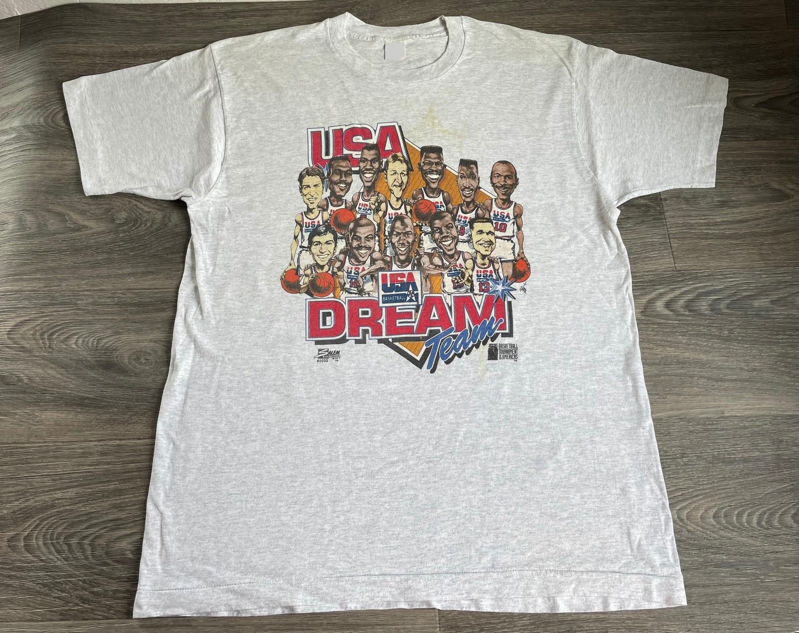 Dream Team Shirt 1992 Vintage Rare 90_s Caricature Tshirt S-3XL Fastship gallery