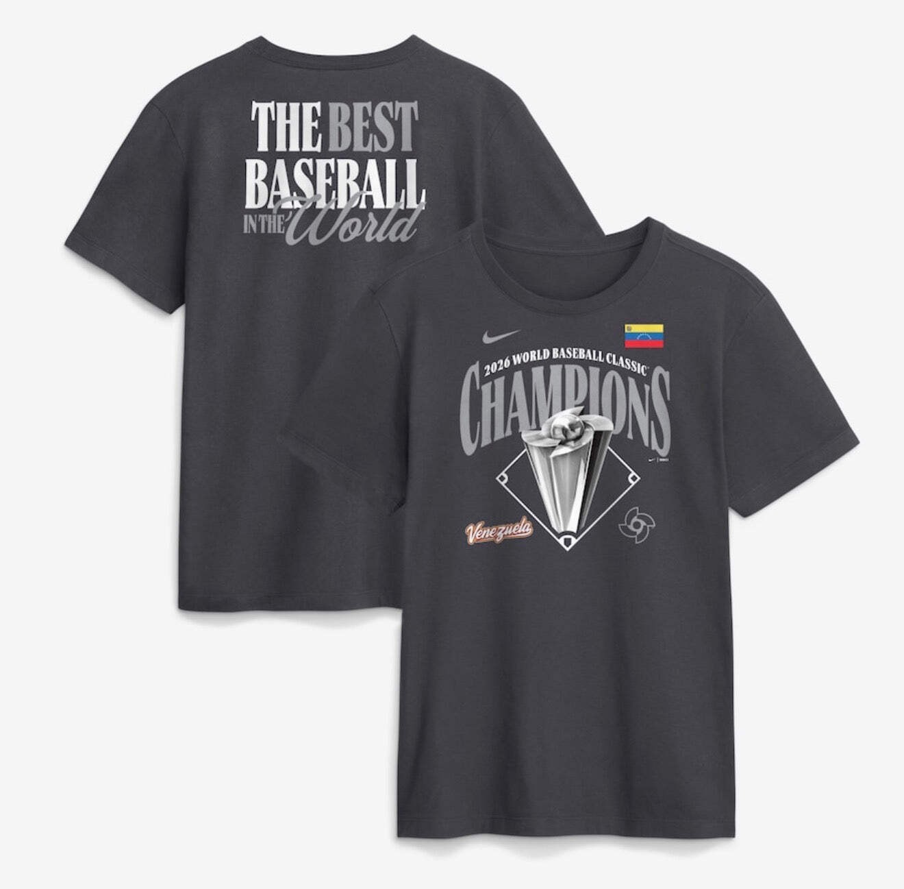 Venezuela Baseball Champions 2026 T-Shirt – Venezuela Campeones WBC Franela gallery
