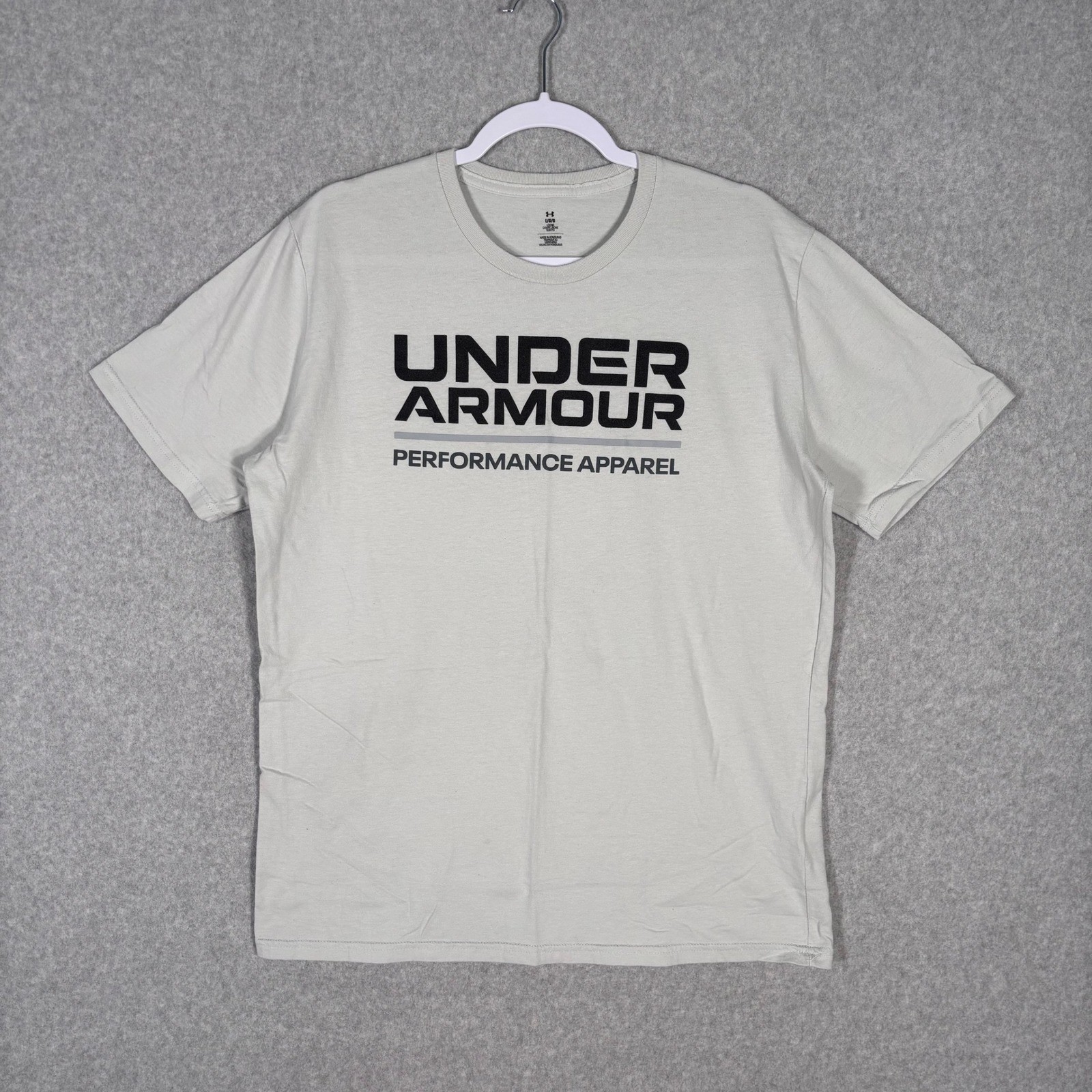 Under Armour Shirt Mens Medium Performance Apparel Graphic Loose Cotton Poly gallery