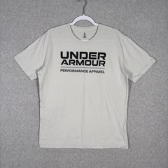 Under Armour Shirt Mens Medium Performance Apparel Graphic Loose Cotton Poly