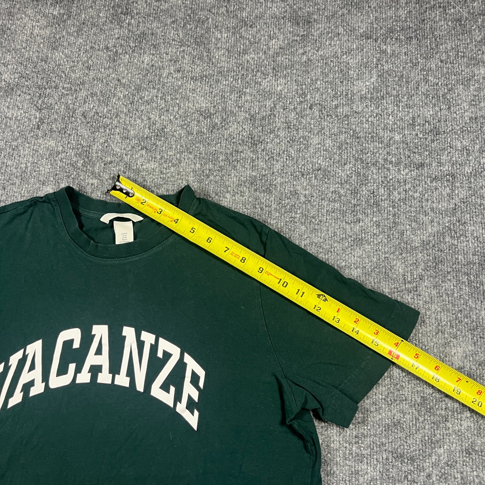 H&M Vacanze T Shirt Mens Medium Green Cotton Non Stretch Short Sleeve Casual Tee gallery