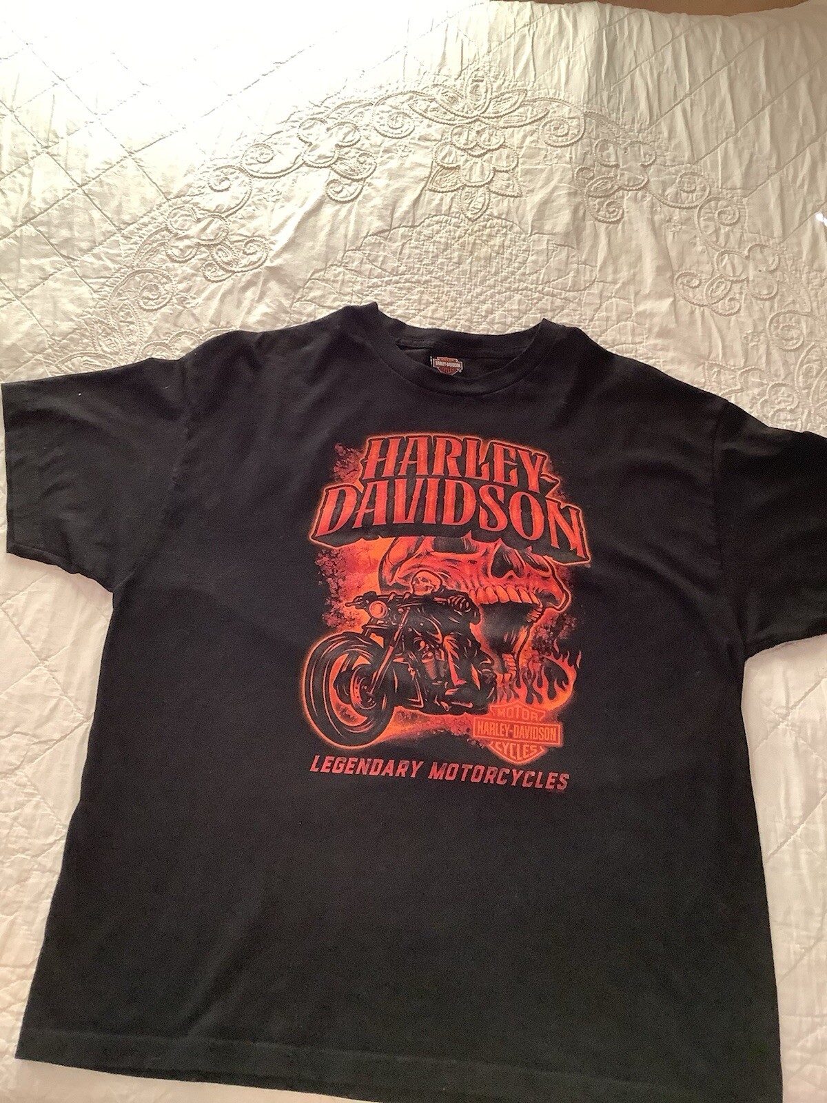 Harley Davidson T-SHIRT Mens 2XL Black P C Beach Florida 2019 Mermaid gallery