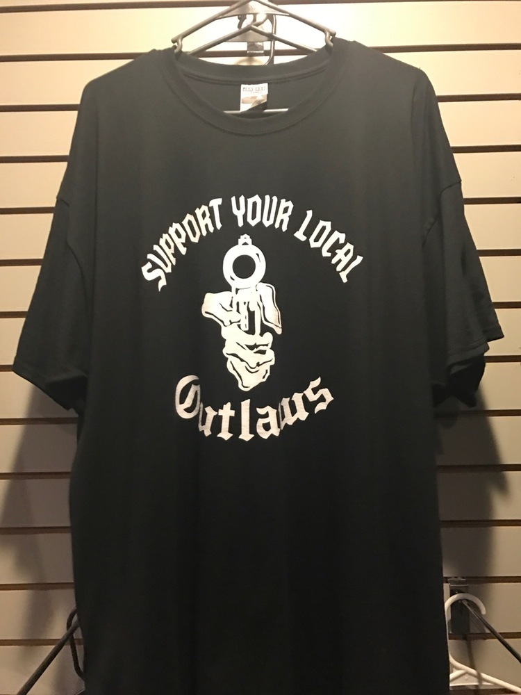 Support your local Outlaws Biker Motorcycle MC tee t shirt tee outlaw gallery