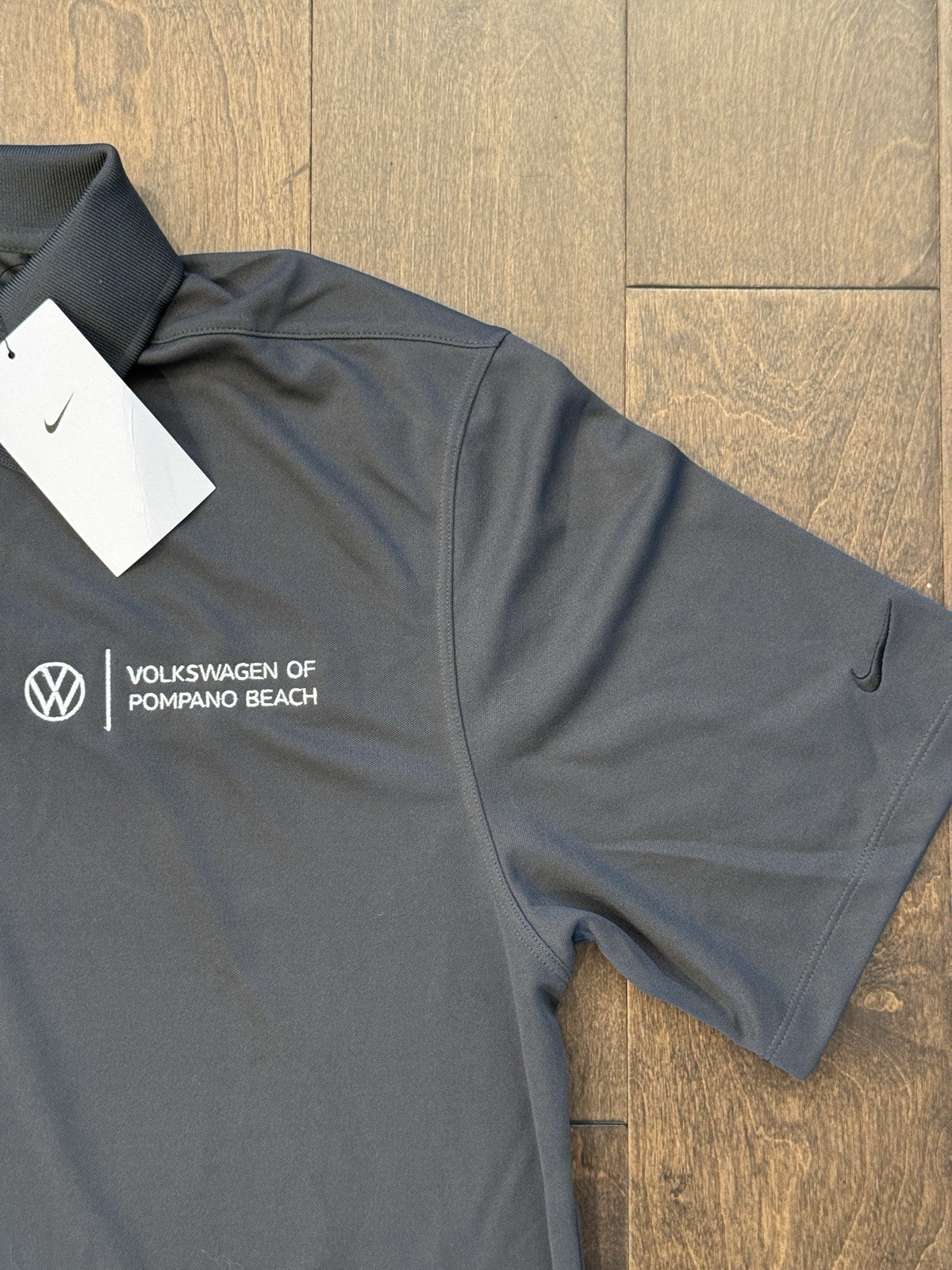 NWT Nike Volkswagen Of Pompano Beach Polo Golf Shirt Mens Size L DC1963-060 gallery