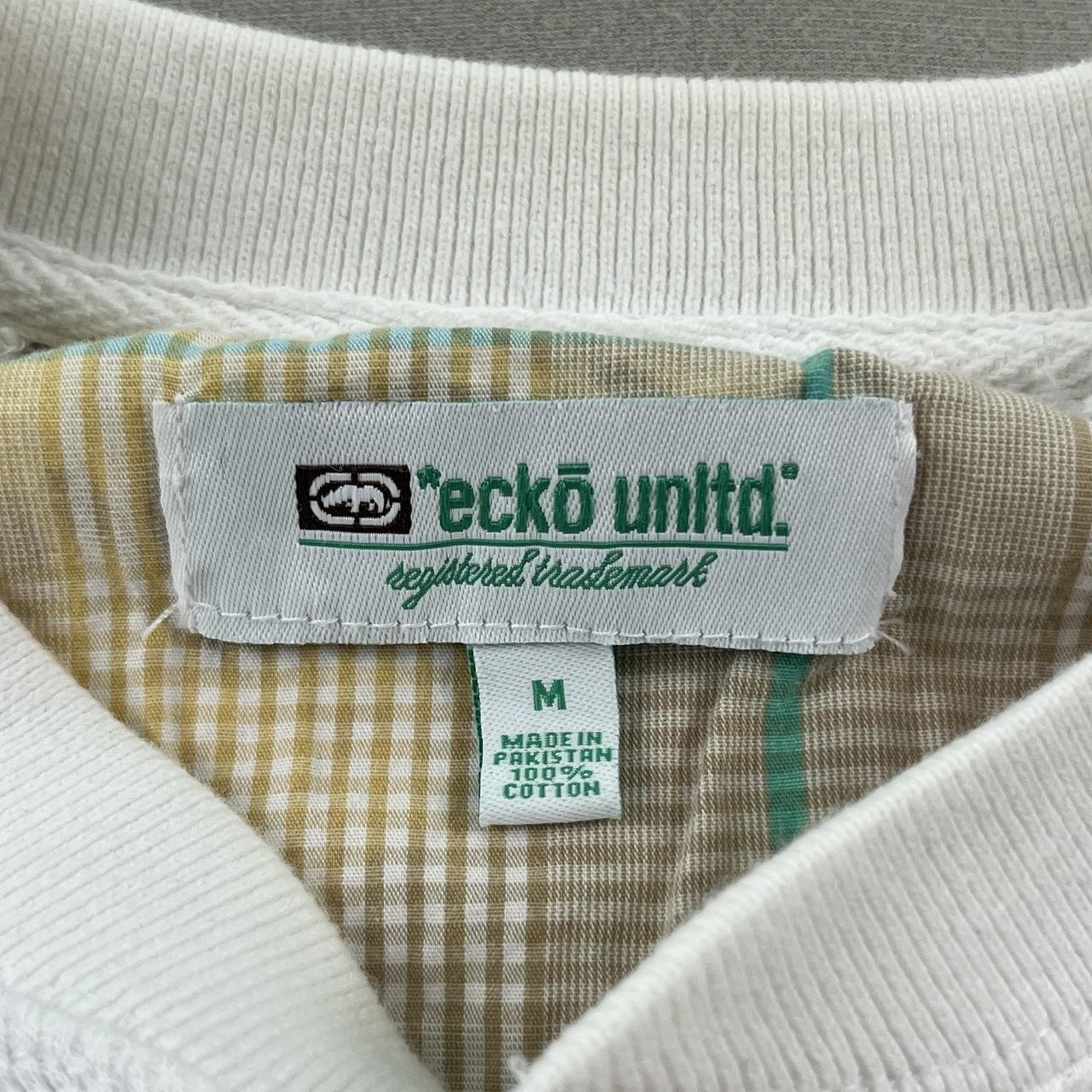 Vintage Ecko Unltd Thermal Shirt Henley Mens Medium White Waffle Knit Hip Hop gallery