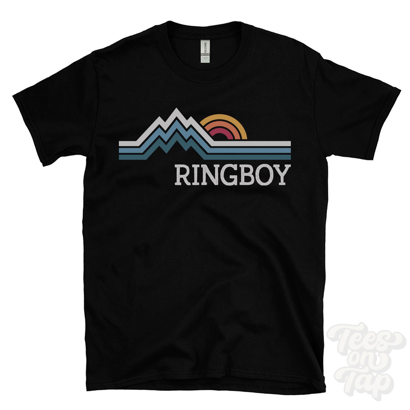 RINGBOY RETRO LOGO PARODY T-SHIRT portavogie down district northern ireland gallery