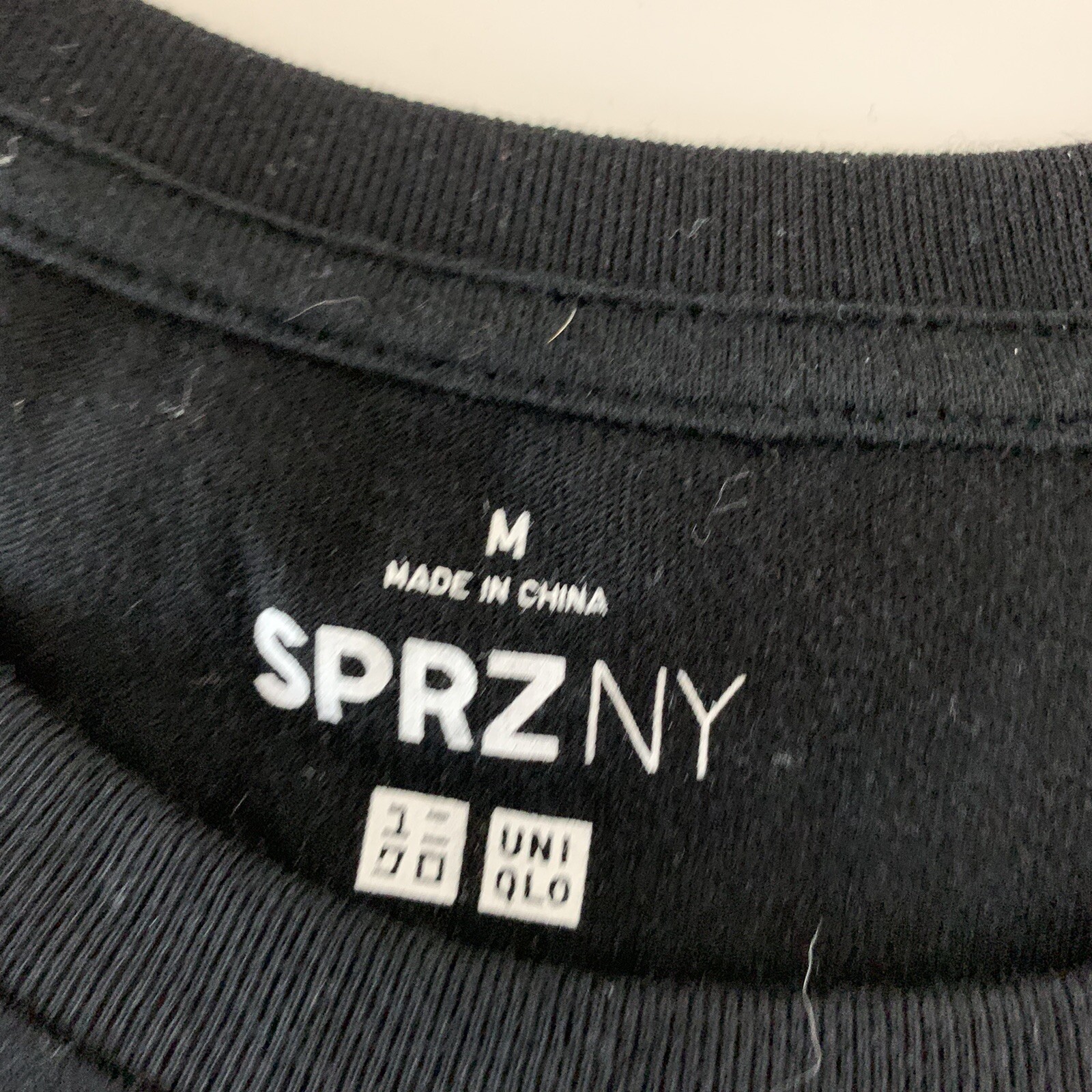 Uniqlo SPRZ NY Staff Short Sleeve T Shirt Men's Size M Black gallery