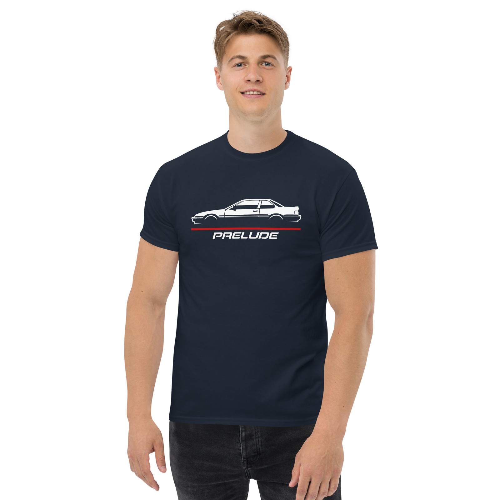 Honda Prelude 1990 Pop-Up Headlight 4WS Custom Graphic Tee T-Shirt Gift gallery