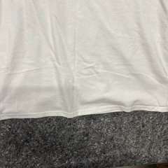 Hanes Tagless Shirt Men L White Short Sleeve Basic Streetwear