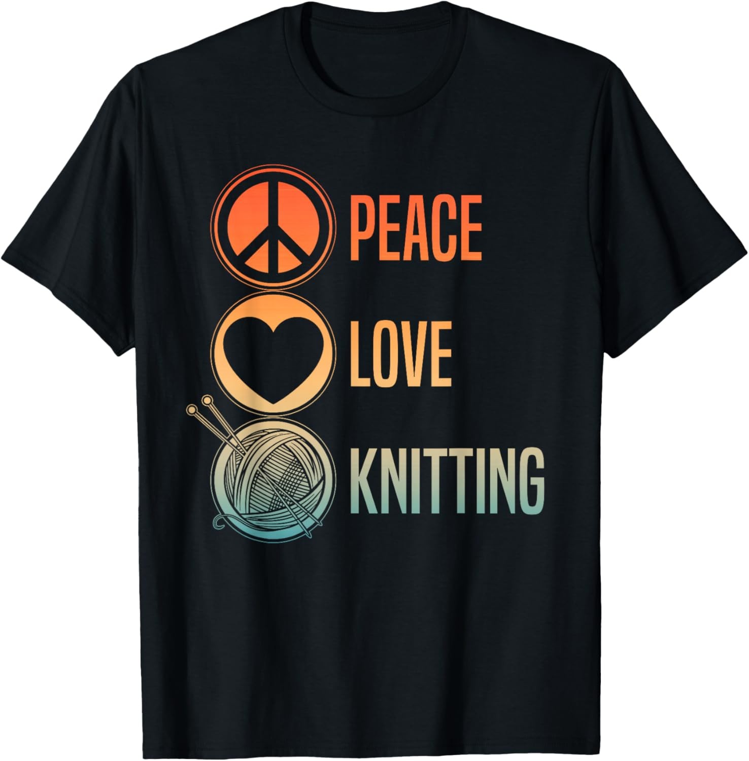 Funny Knitting Art For Women Men Knit Yarn Lover Knitter Unisex T-Shirt gallery