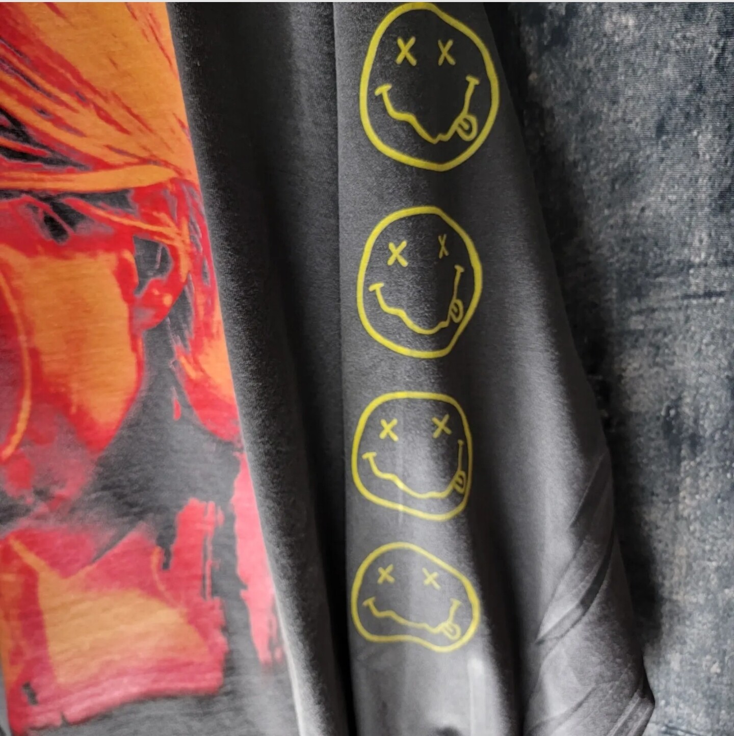 Kurt Cobain Nirvana Custom Long Sleeve Shirt 4-Sided Print Shaka Wear in Black!! gallery
