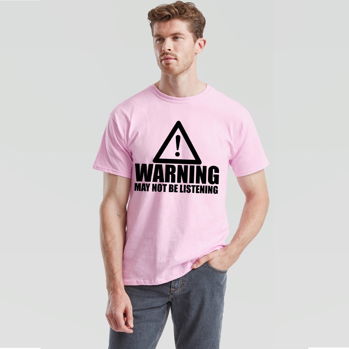 Warning Not Listening Mens T-Shirt Funny Birthday Christmas Gift For Him Husband gallery
