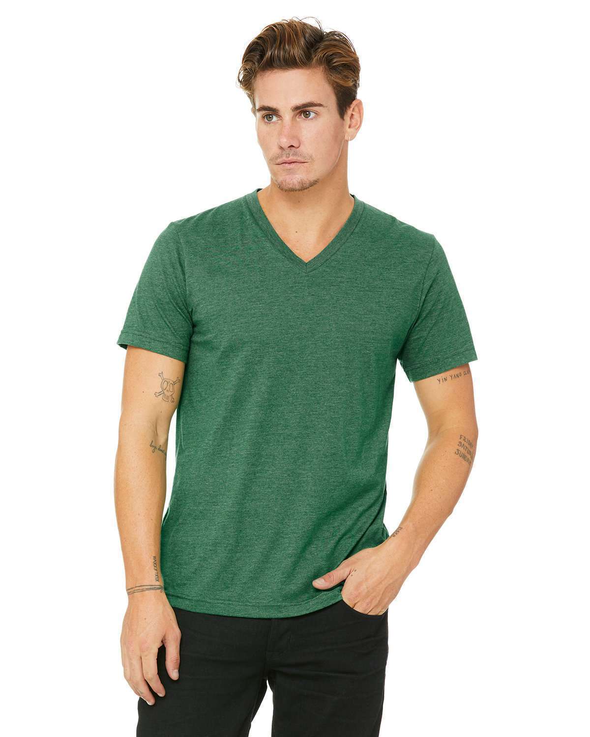 Bella + Canvas Unisex CVC Jersey V-Neck T-Shirt – 3005CVC