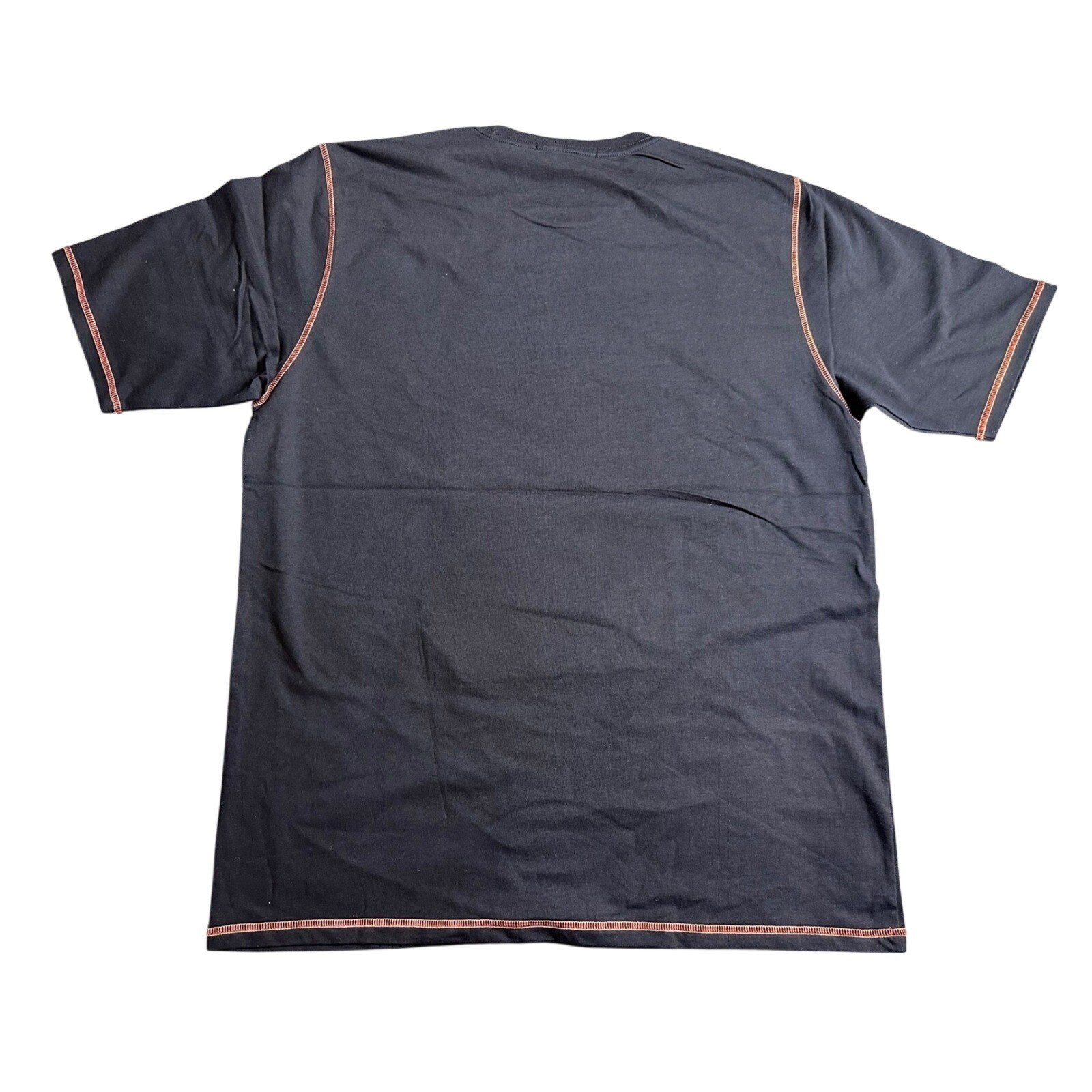 Vintage MARITHE FRANCOIS GIRBAUD Dark Indigo Cotton T Shirt 2XL Graphic Patch gallery