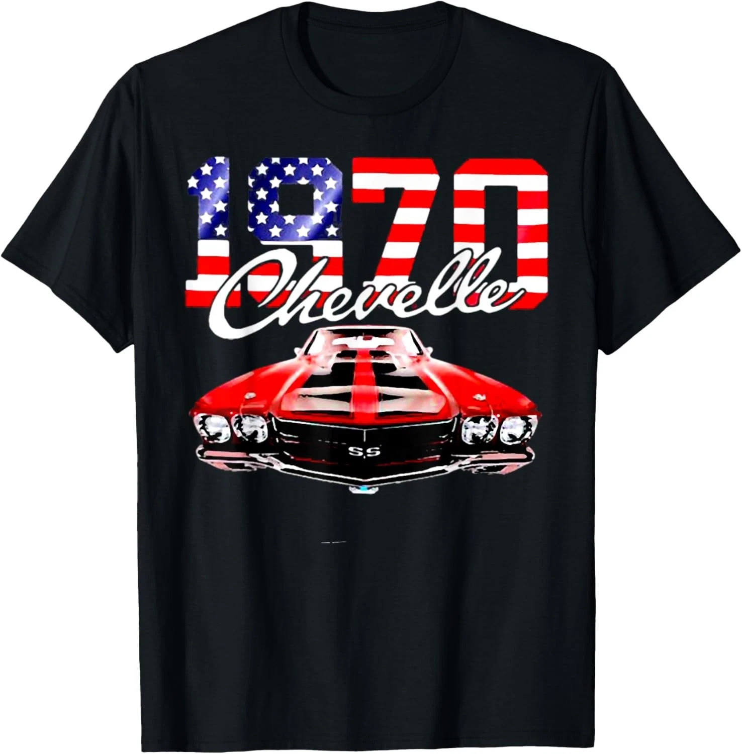 1970 70 Chevelle SS Trending Chevys Muscle Red White Car T-Shirt S-5XL gallery