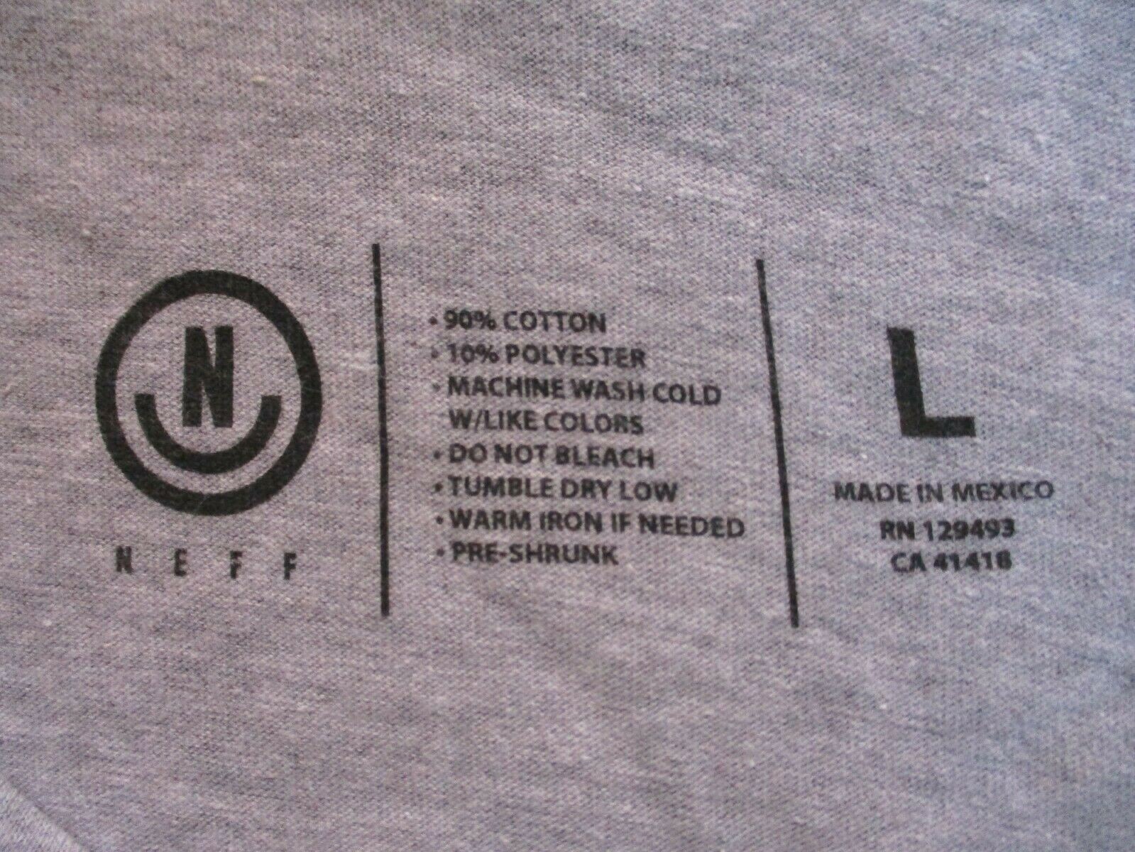 MENS NEFF RUBBER DUCK HEATHER GRAY TANK TOP T-SHIRT SIZE L gallery