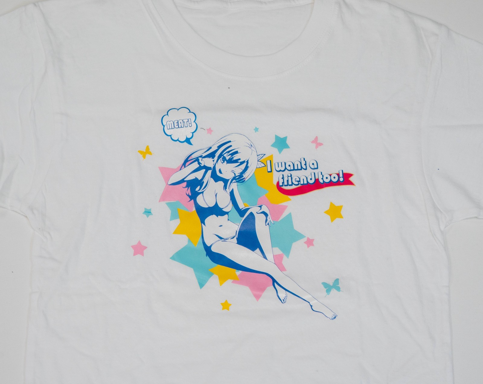 Vintage Boku wa Tomodachi Anime Hentai T-Shirt Men Sz M Haganai Hookups Y2K gallery