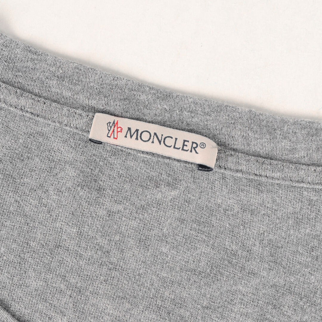Moncler T-Shirt Gray Size: XXXL | 21SS Tricolor Logo Crew Neck (SS Used BEEG-0 gallery