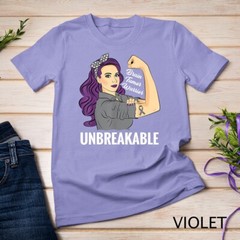 Brain Tumor Awareness Warrior Unbreakable Survivor Unisex T-shirt
