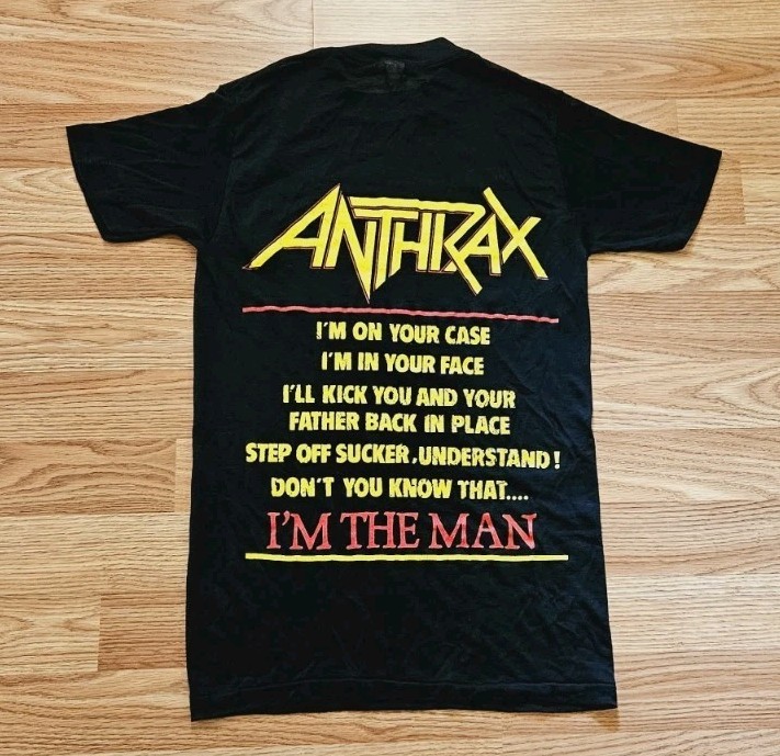 Vintage 80s Anthrax I’m The Man 1988 Public Enemy Concert T Shirt Size Small gallery