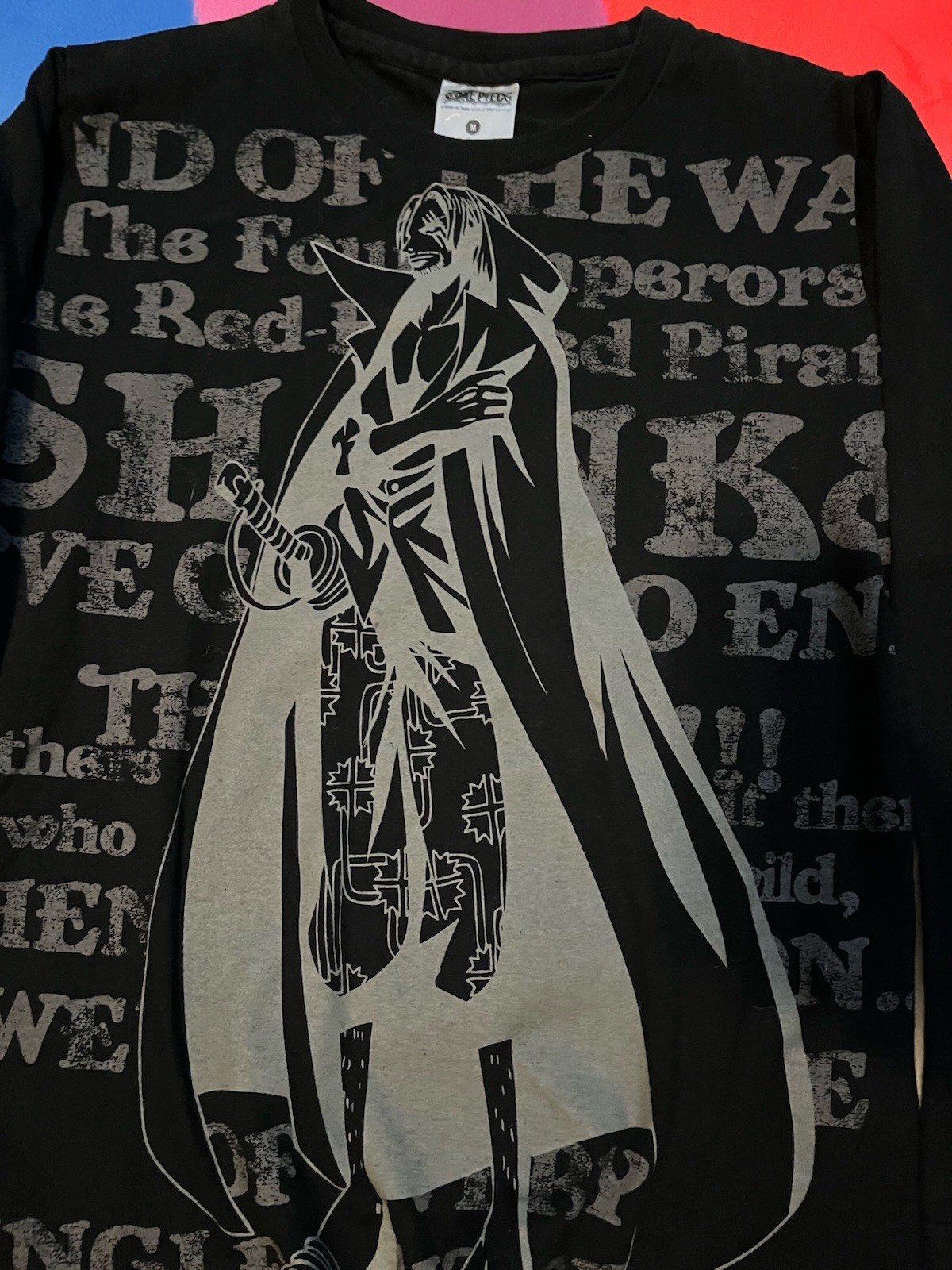 Shanks One Piece Rare AOP Long Sleeve T-Shirt Size Medium gallery