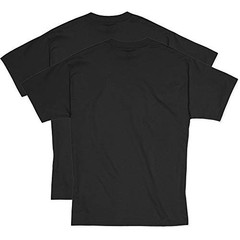 Hanes Size Men’s Beefy Short Sleeve Tee Value X-Large Tall, Black – 2 Pack