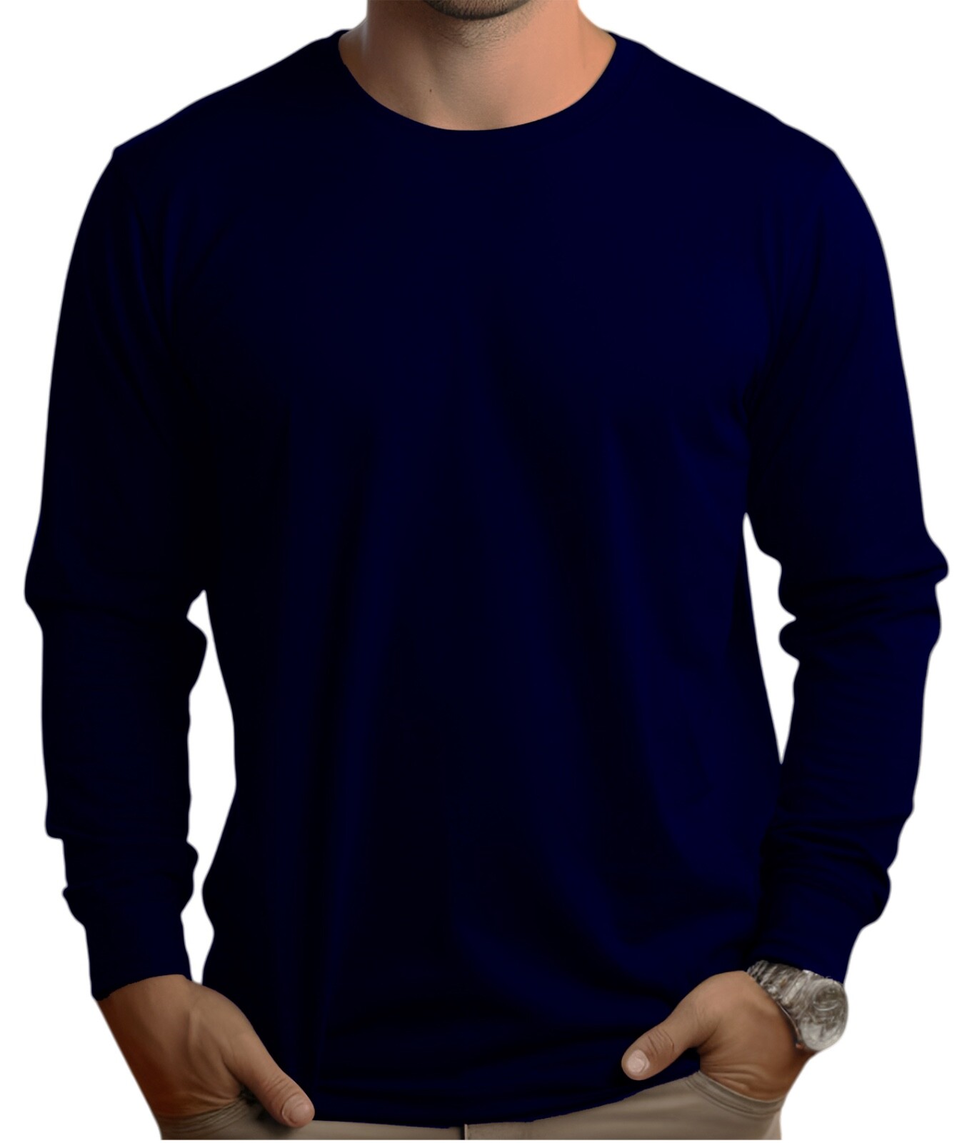 DRI-FIT Long Sleeve T-Shirts, UPF 50+ Sun Protection Shirt NAVY BLUE gallery
