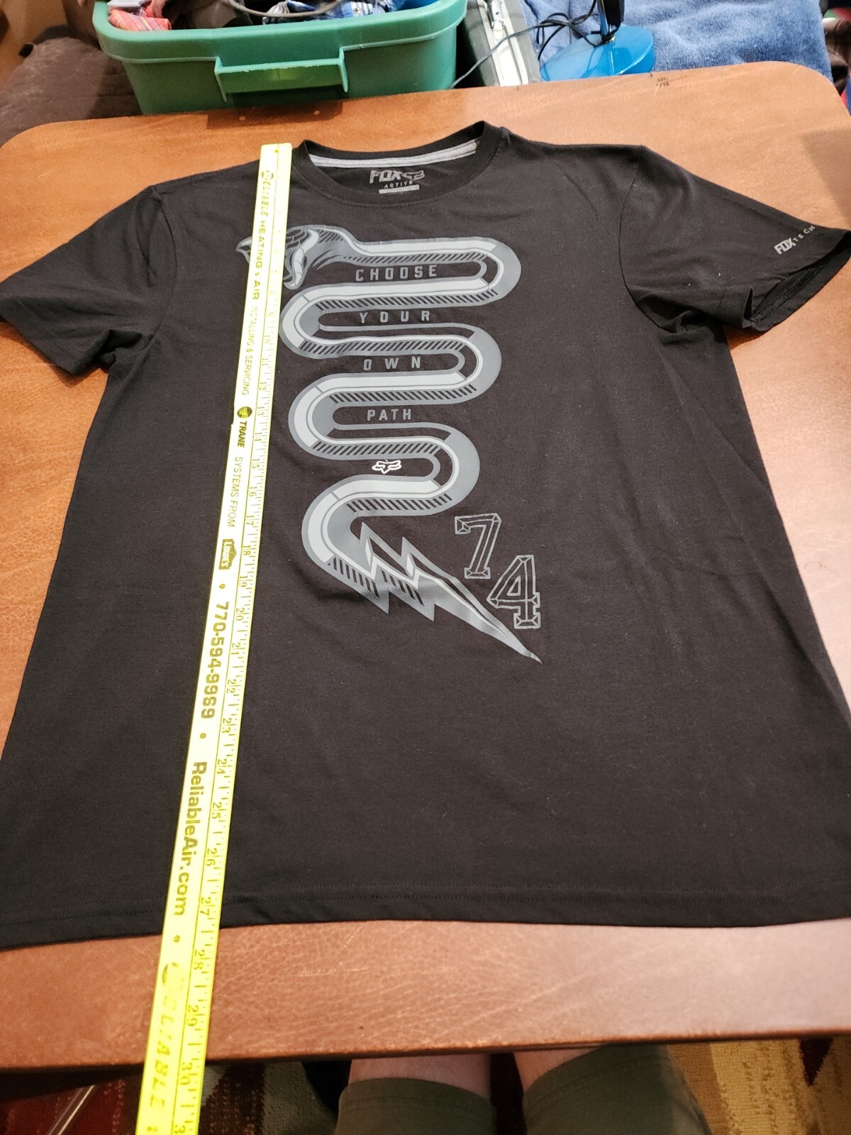Fox Racing Men's LARGE Fox Tech Black 'Choose Your Own Path' T-shirt EUC. SB13 gallery
